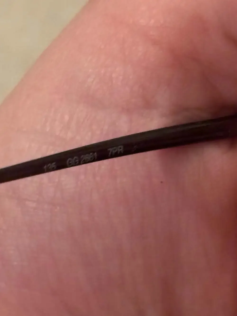 GUCCI Brown Metal Semi Rimless Eyewear Readers